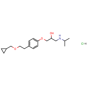 Chemical structure of Betaxolol hydrochloride , CAS 63659-19-8, AChemBlock Z238042