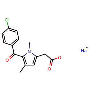 Chemical structure of Zomepirac sodium salt , CAS 64092-48-4, AChemBlock Z238050
