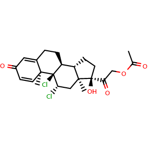 Chemical structure of Dichlorisone Acetate , CAS 79-61-8, AChemBlock Z238051