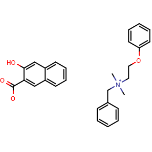 Chemical structure of Bephenium (hydroxynaphthoate) , CAS 3818-50-6, AChemBlock Z238054