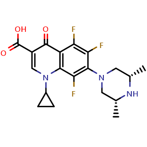 Chemical structure of Orbifloxacin , CAS 113617-63-3, AChemBlock Z238055