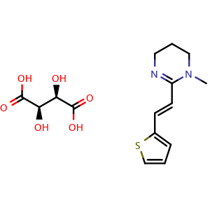 Chemical structure of Pyrantel tartrate , CAS 33401-94-4, AChemBlock Z238067