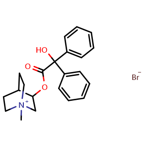 Chemical structure of Clidinium bromide , CAS 3485-62-9, AChemBlock Z238087