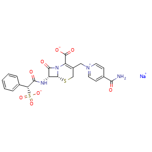 Chemical structure of Cefsulodin sodium , CAS 52152-93-9, AChemBlock Z238093
