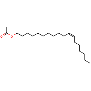 Chemical structure of 11-cis-Vaccenyl acetate , CAS 6186-98-7, AChemBlock Z238113