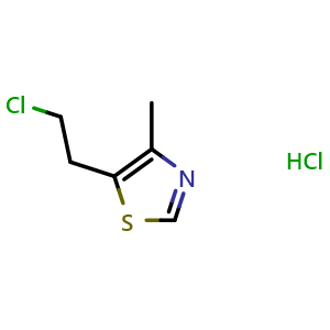 Chemical structure of Chlormethiazole hydrochloride , CAS 6001-74-7, AChemBlock Z238136