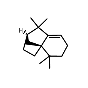 Chemical structure of Isolongifolene , CAS 1135-66-6, AChemBlock Z238168