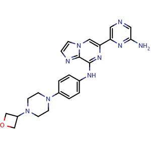 Chemical structure of Lanraplenib , CAS 1800046-95-0, AChemBlock Z238174
