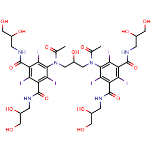 Chemical structure of Iodixanol , CAS 92339-11-2, AChemBlock Z238180