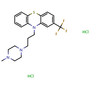 Chemical structure of Trifluoperazine dihydrochloride , CAS 440-17-5, AChemBlock Z238189