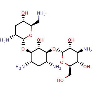 Chemical structure of Tobramycin , CAS 32986-56-4, AChemBlock Z238201