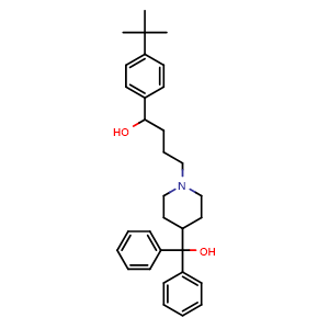 Chemical structure of Terfenadine , CAS 50679-08-8, AChemBlock Z238206