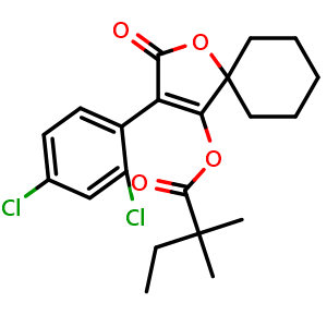 Chemical structure of Spirodiclofen , CAS 148477-71-8, AChemBlock Z238220