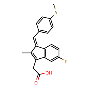 Chemical structure of Sulindac sulfide , CAS 49627-27-2, AChemBlock Z238223