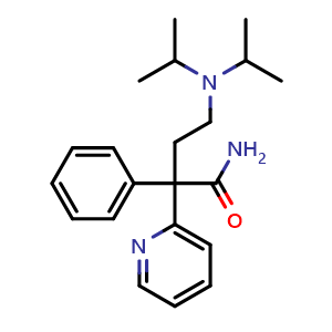 Chemical structure of Disopyramide , CAS 3737-09-5, AChemBlock Z238227