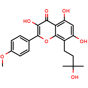 Chemical structure of Wushanicaritin , CAS 521-45-9, AChemBlock Z238234