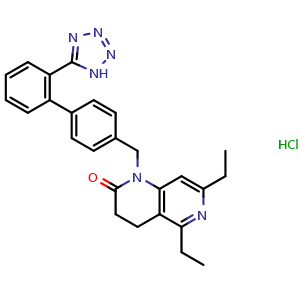 Chemical structure of ZD 7155 hydrochloride , CAS 146709-78-6, AChemBlock Z238239