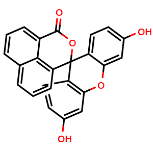 Chemical structure of Resorcinolnaphthalein , CAS 41307-63-5, AChemBlock Z238251