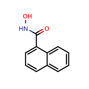 Chemical structure of 1-Naphthohydroxamic acid , CAS 6953-61-3, AChemBlock Z238253