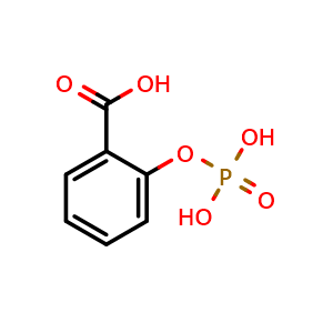 Chemical structure of 2-(Phosphonooxy)benzoic acid , CAS 6064-83-1, AChemBlock Z238256