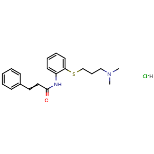 Chemical structure of Cinanserin hydrochloride , CAS 54-84-2, AChemBlock Z238281