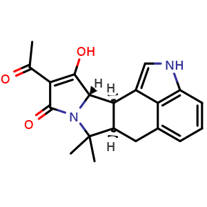 Chemical structure of Cyclopiazonic acid , CAS 18172-33-3, AChemBlock Z238284