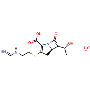 Chemical structure of Imipenem monohydrate , CAS 74431-23-5, AChemBlock Z238285