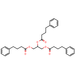 Chemical structure of Glycerol phenylbutyrate , CAS 611168-24-2, AChemBlock Z238301