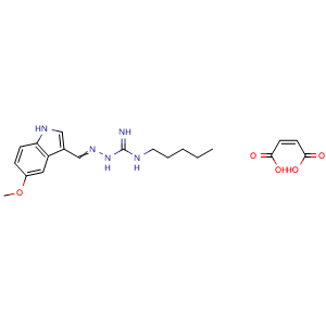 Chemical structure of Tegaserod maleate , CAS 189188-57-6, AChemBlock Z238307