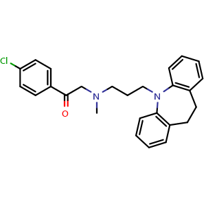 Chemical structure of Lofepramine , CAS 23047-25-8, AChemBlock Z238316