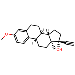 Chemical structure of Mestranol , CAS 72-33-3, AChemBlock Z238318