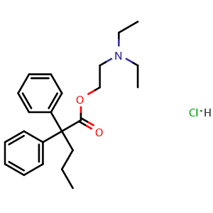 Chemical structure of Proadifen hydrochloride , CAS 62-68-0, AChemBlock Z238321