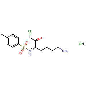 Chemical structure of N-alpha-Tosyl-L-lysine chloromethyl ketone hydrochloride , CAS 4272-74-6, AChemBlock Z238328