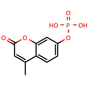 Chemical structure of 4-Methylumbelliferyl phosphate , CAS 3368-04-5, AChemBlock Z238365