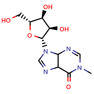 Chemical structure of 1-Methylinosine , CAS 2140-73-0, AChemBlock Z238375