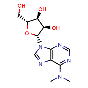 Chemical structure of N6,N6-Dimethyladenosine , CAS 2620-62-4, AChemBlock Z238383
