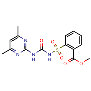 Chemical structure of Sulfometuron-methyl , CAS 74222-97-2, AChemBlock Z238395