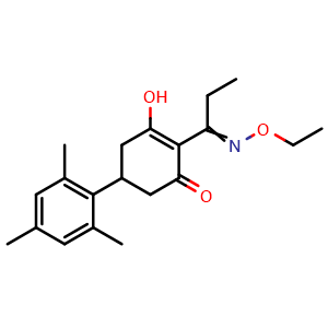Chemical structure of Tralkoxydim , CAS 87820-88-0, AChemBlock Z238406