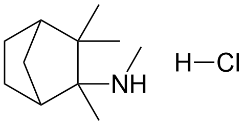 Chemical structure of Mecamylamine hydrochloride , CAS 826-39-1, AChemBlock Z238438