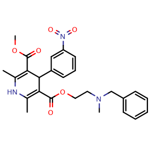 Chemical structure of Nicardipine , CAS 55985-32-5, AChemBlock Z238444