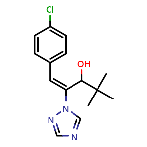Chemical structure of Uniconazole , CAS 83657-22-1, AChemBlock Z238446