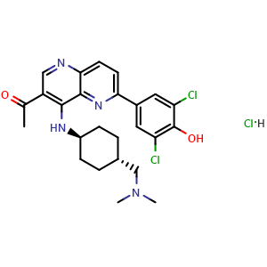 Chemical structure of OTSSP167 hydrochloride , CAS 1431698-10-0, AChemBlock Z238449