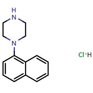 Chemical structure of 1-(1-Naphthyl) piperazine hydrochloride , CAS 104113-71-5, AChemBlock Z238450