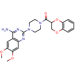 Chemical structure of Doxazosin , CAS 74191-85-8, AChemBlock Z238472