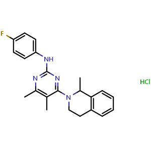 Chemical structure of Revaprazan hydrochloride , CAS 178307-42-1, AChemBlock Z238499
