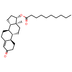 Chemical structure of Nandrolone decanoate , CAS 360-70-3, AChemBlock Z238512
