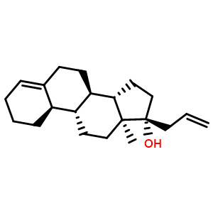Chemical structure of Allylestrenol , CAS 432-60-0, AChemBlock Z238513
