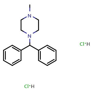 Chemical structure of Cyclizine dihydrochloride , CAS 5897-18-7, AChemBlock Z238538