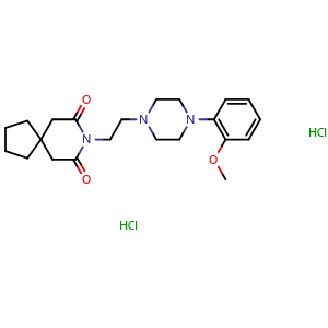 Chemical structure of BMY 7378 dihydrochloride , CAS 21102-95-4, AChemBlock Z238539