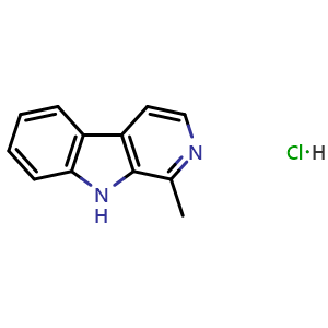 Chemical structure of Harman hydrochloride , CAS 21655-84-5, AChemBlock Z238544